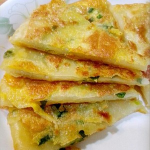 鸡蛋葱油饼