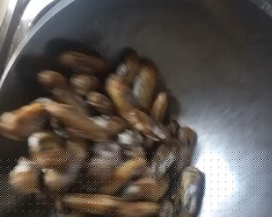 洗蛏子！