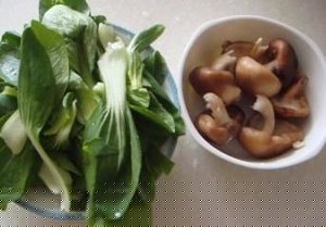 香菇炒油菜
