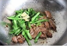 芥兰炒牛肉