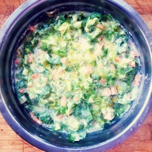 苦菊鸡蛋饼