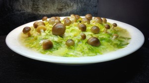 白玉菇肉饼（春回大地）