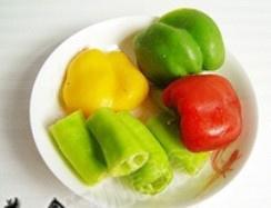 蚝油彩椒白玉菇