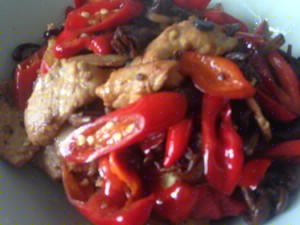 滑子菇炒肉