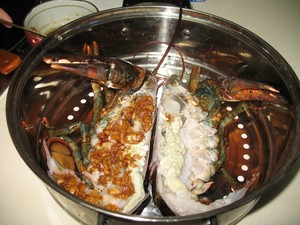 蒜蓉蒸龙虾
