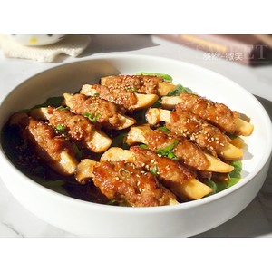 杏鲍菇酿肉卷