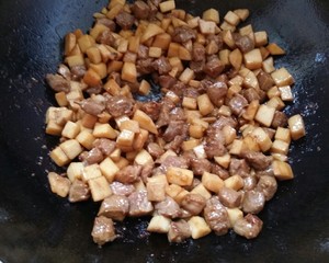 家常菜~杏鲍菇烧牛肉粒
