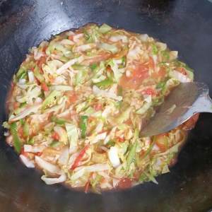 番茄圆白菜（包菜）丝