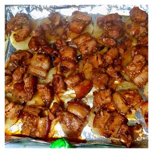 烤箱版土豆烤五花肉