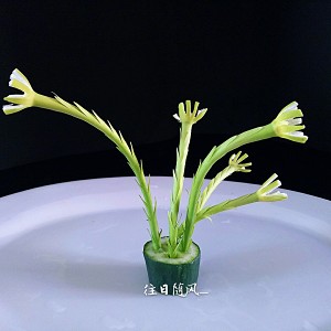 蒜苔盘饰