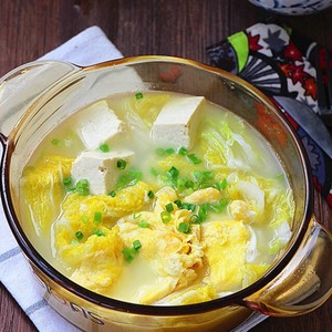 白菜豆腐汤