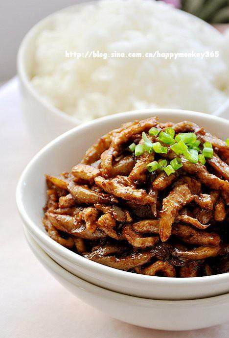 酱炒平菇肉丝