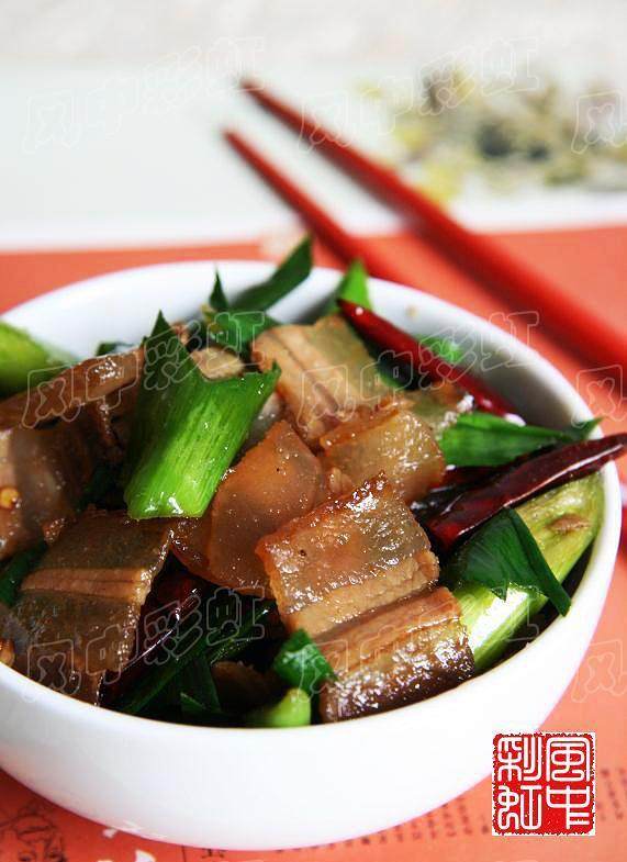 青蒜炒腊肉