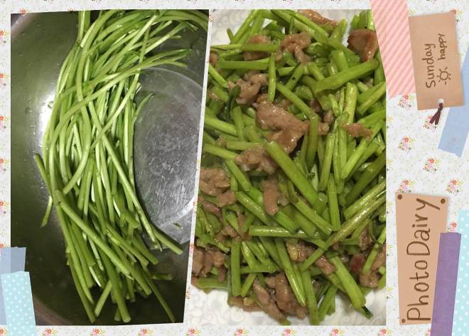 芦蒿炒肉丝