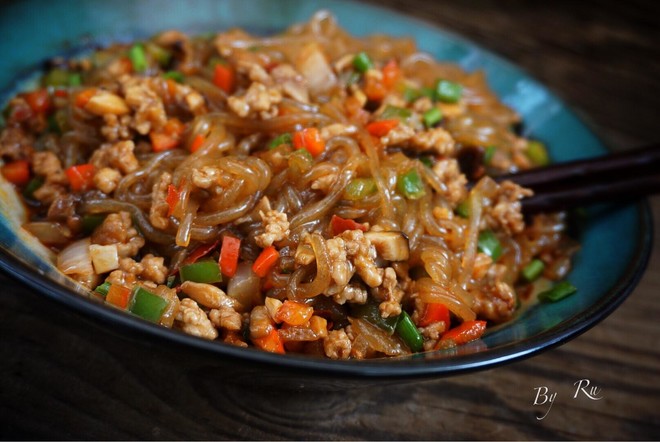 肉末炒粉丝