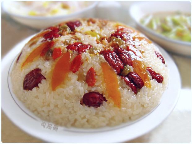 【猪油夹沙八宝饭】古法蒸糯米