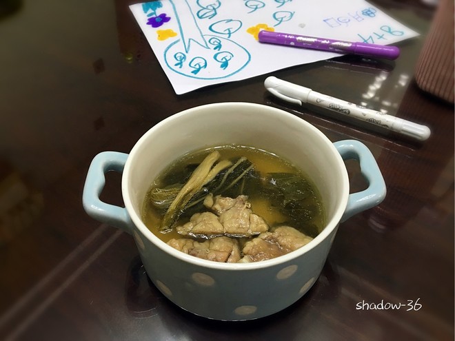 猪肺菜干汤（附洗猪肺的方法）