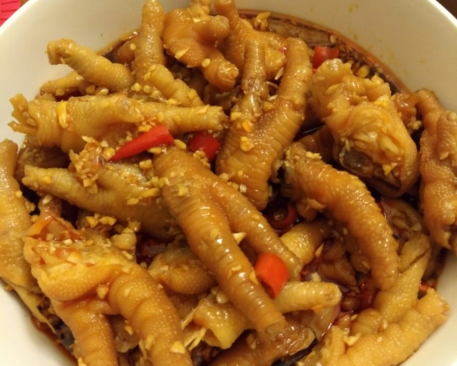 香辣蒜香凉拌爽脆鸡脚