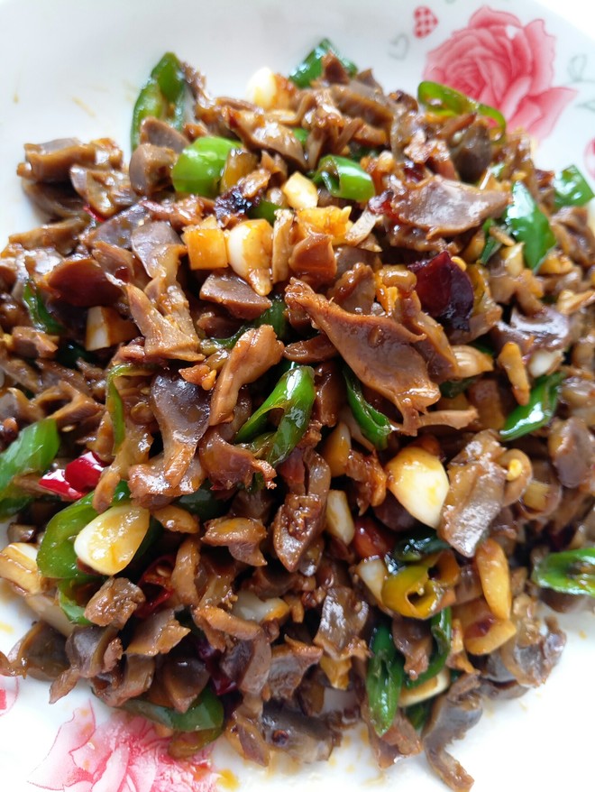 爆炒鸡胗