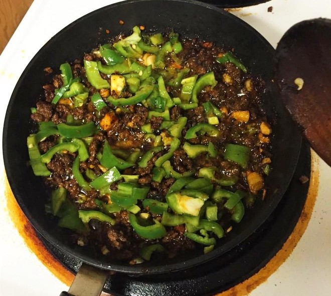 飘香青椒牛肉末