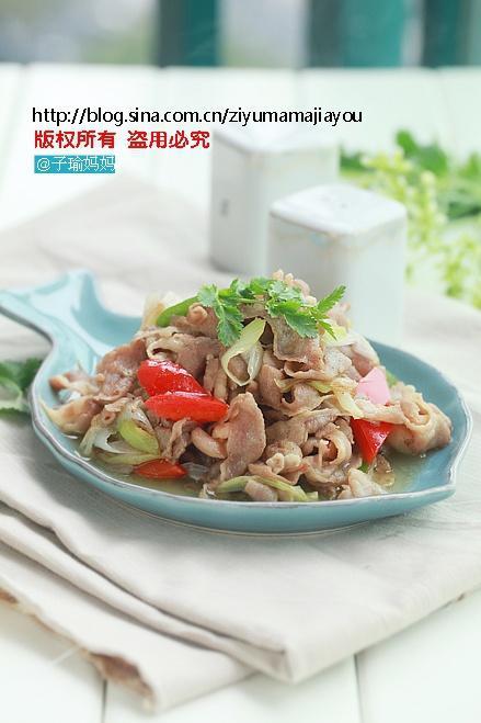 葱爆羊肉片