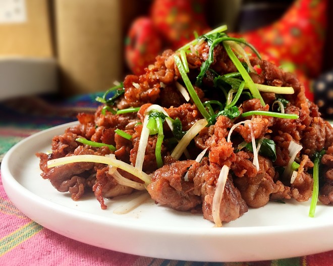 炒烤羊肉片