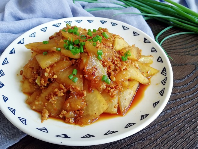 肉末炒冬瓜(超下饭)