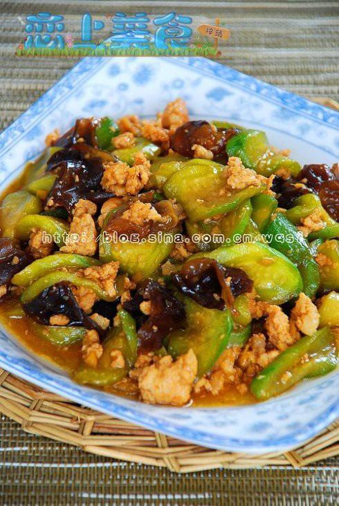 肉末炒丝瓜