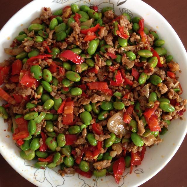 下饭菜 肉末毛豆