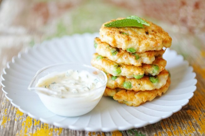 豌豆虾饼