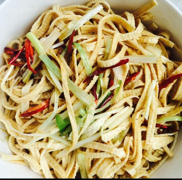 葱油豆腐皮