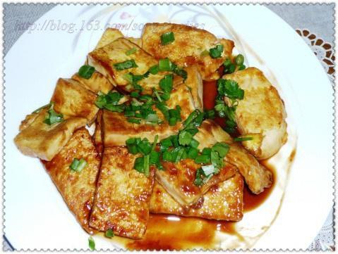 蚝油煎豆腐