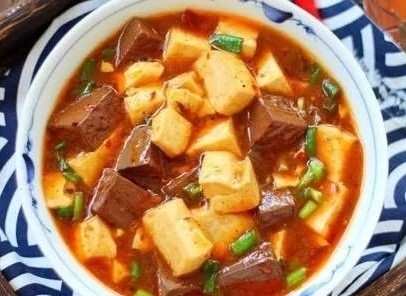 鸭血烧豆腐