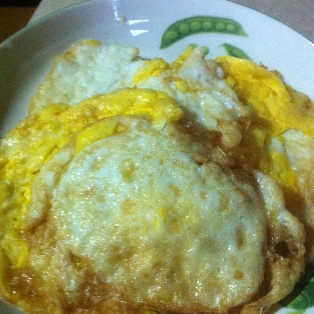 煎鸭蛋。超简版