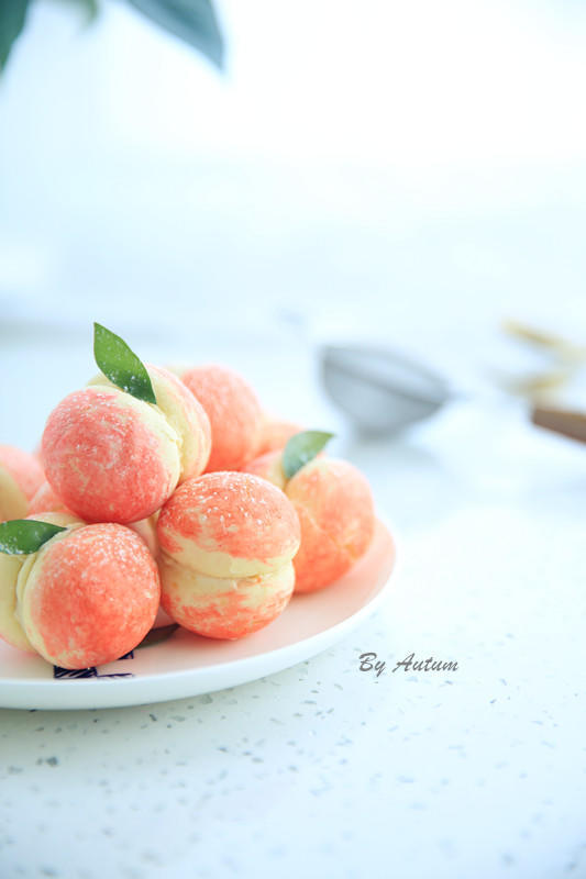 小清新的水蜜桃饼干