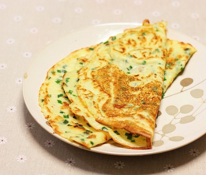 韭菜鸡蛋摊饼