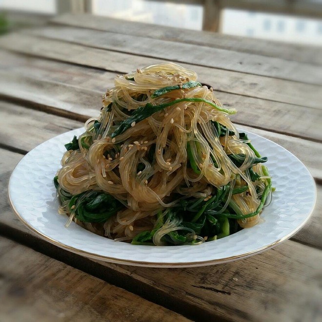 菠菜拌粉丝