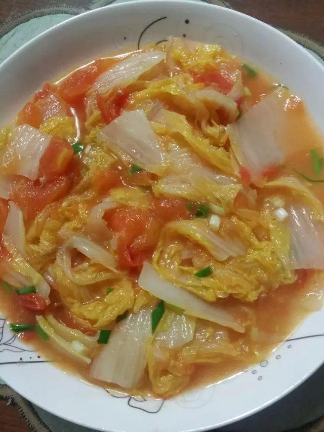 娃娃菜西红柿
