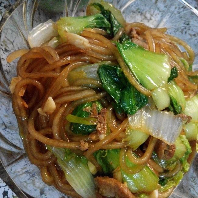 猪肉粉条炒油菜