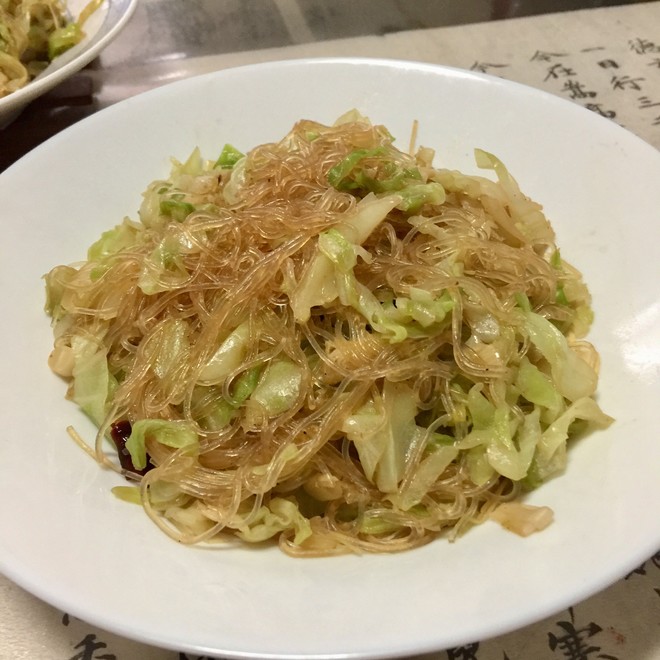 甘蓝炒粉
