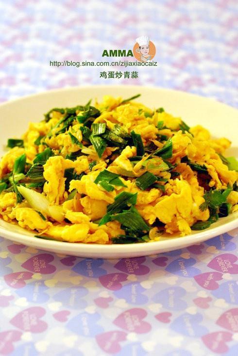 鸡蛋炒青蒜