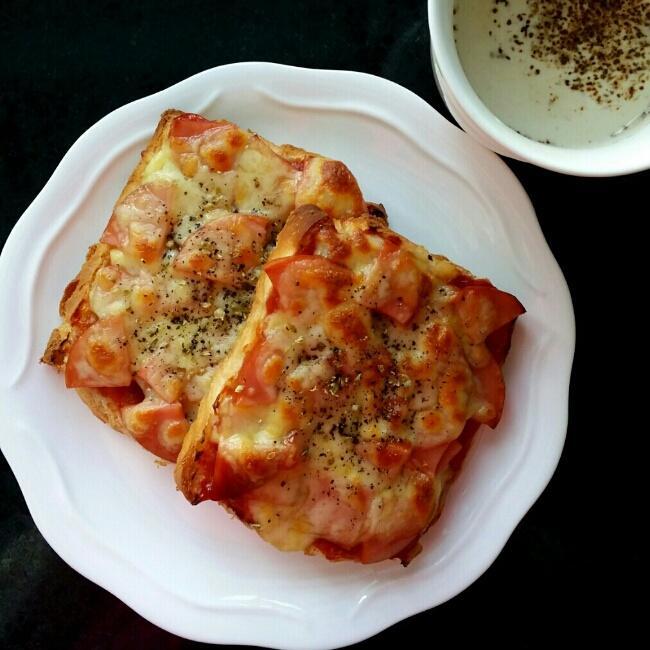 快手一人食~~披萨味儿的烤吐司