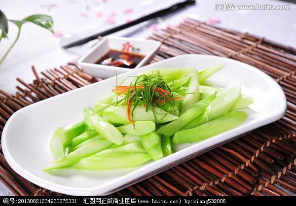 白灼红菜苔