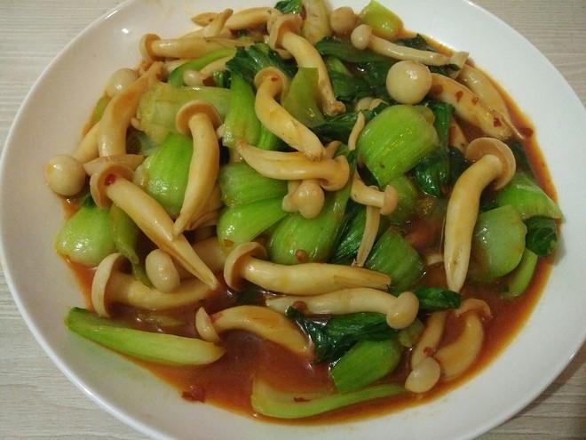 白玉菇青菜小炒