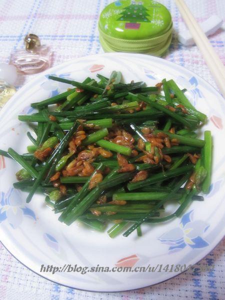 虾米韭菜花
