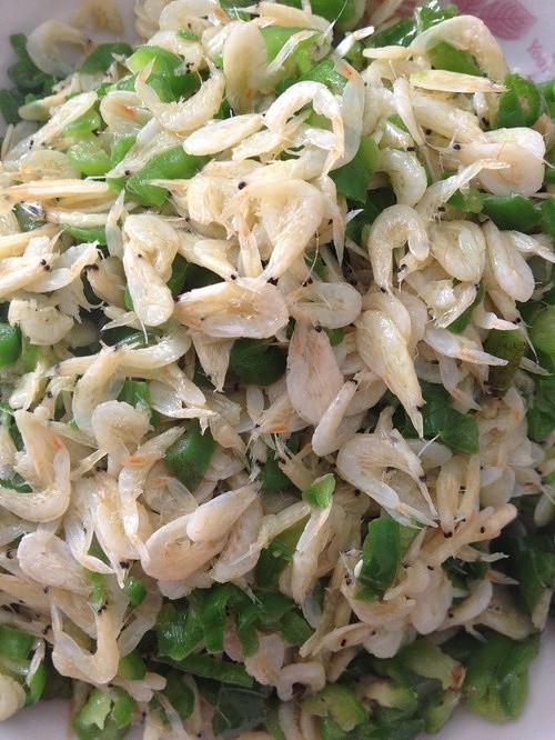 青椒炒虾米