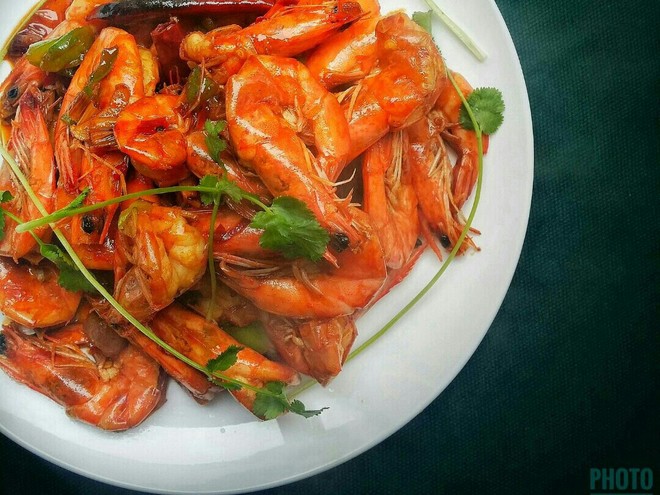 豆瓣酱炒大虾