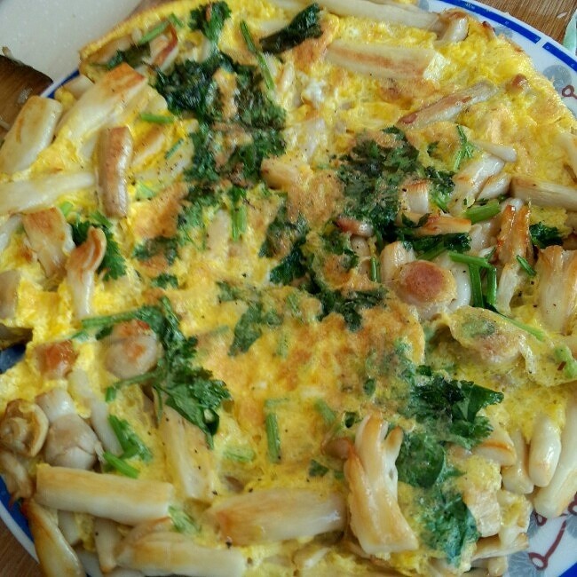 蟹味菇摊蛋饼