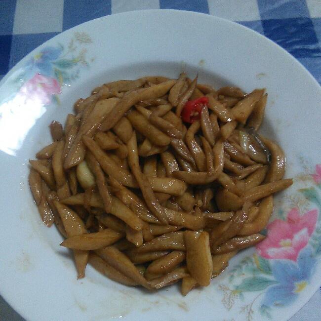 素炒鸡腿菇