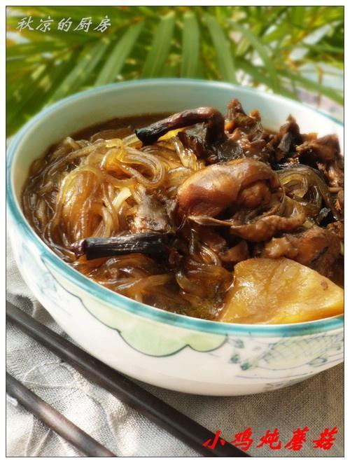 小鸡蘑菇炖粉条